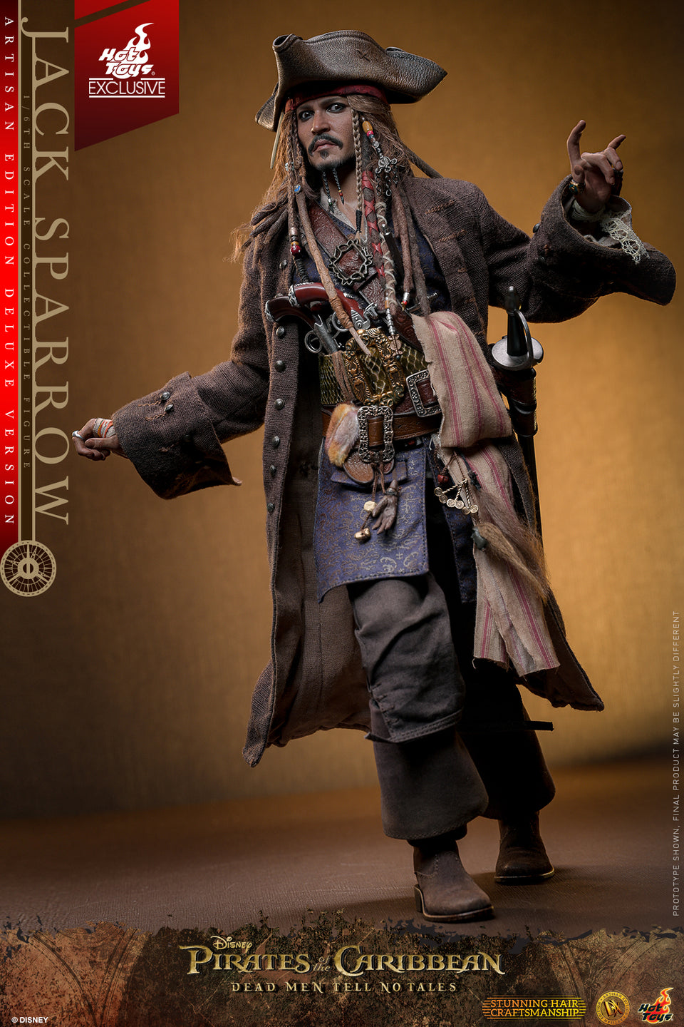 HOT TOYS 1/6 DX39AE ARTISAN JACK SPARROW